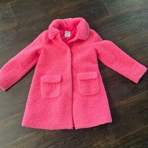 Mayoral Pink Teddy Bear Peacoat